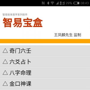王凤麟智易宝盒八字奇门姓名六爻软件手机安卓版