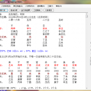 南方综合周易排盘软件