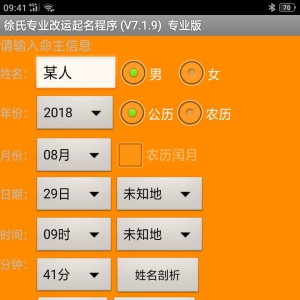 杨派专业起名改运软件