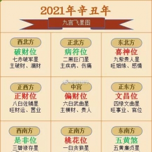 2021流年紫白吉凶趋吉方法